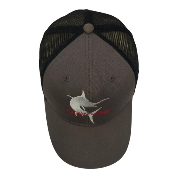 Ocean Coast Embroidered Marlin Mesh Snapback Cap Trucker Baseball Fishing Hat - Picture 6 of 13